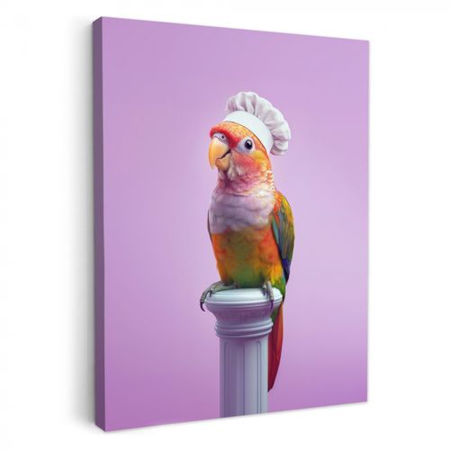 Dipinti su tela - Loro - Gorro de cocinero - Columna - Ave