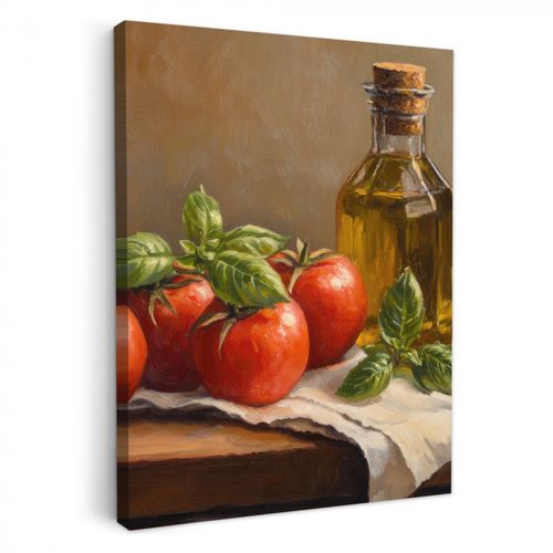 Dipinti su tela - Pomodori - Olio d'oliva - Natura morta