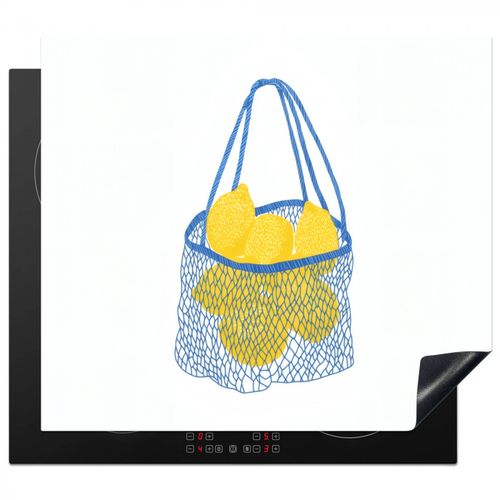 Borsa - Blu - Limoni - Illustrazione