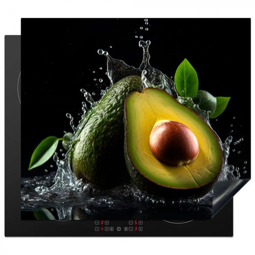 Protezione piano induzione - Avocado - Verdura - Foglia - Acqua - Nero - Verde