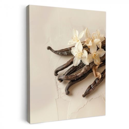 Dipinti su tela - Vaniglia - Floreale - Beige