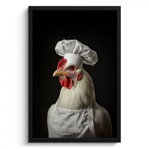 KitchenYeah - Cucina - Cornice per foto - Cuoco - Rosso - Pollo