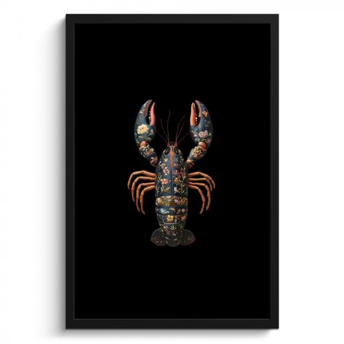 KitchenYeah - Cucina - Cornice per foto - Cancro - Nero - Motivo floreale - Artistico