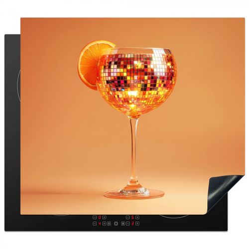 Protezione piano induzione - Bevanda - Arancione - Glitter - Disco