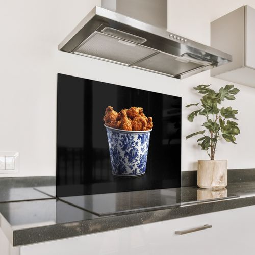 Parafango in alluminio - Pollo - Secchio - Blu Delft - Gustoso