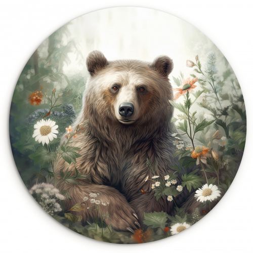 Quadro rotondo - Nel bagliore dei fiori