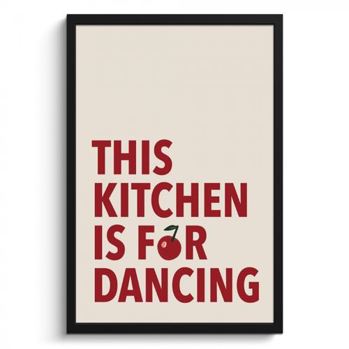 KitchenYeah - Cucina - Cornice per foto - Rosso - Citazione - Ciliegia