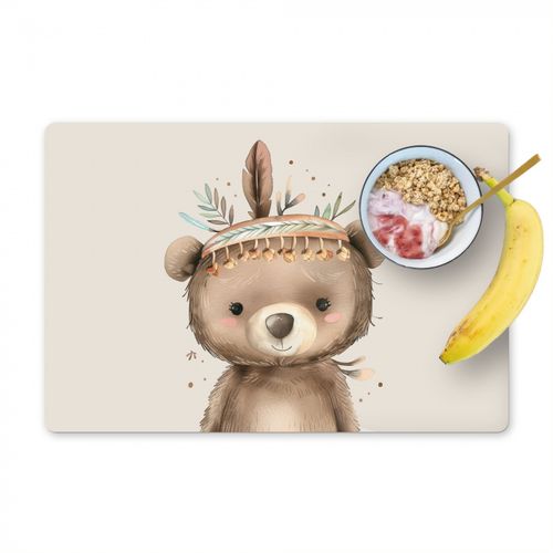 Tovagliette - Orso - Boho - Vestaglia indiana - Animali