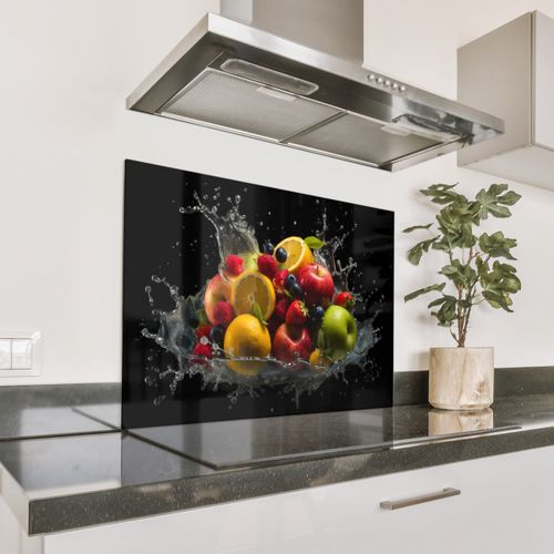 Parafango in alluminio - Frutta - Mela - Arancia - Frutti rossi - Acqua