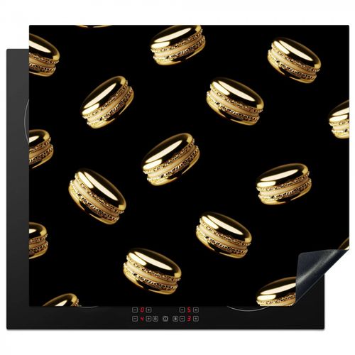 Protezione piano induzione - Macaron - Motivo - Oro - Nero