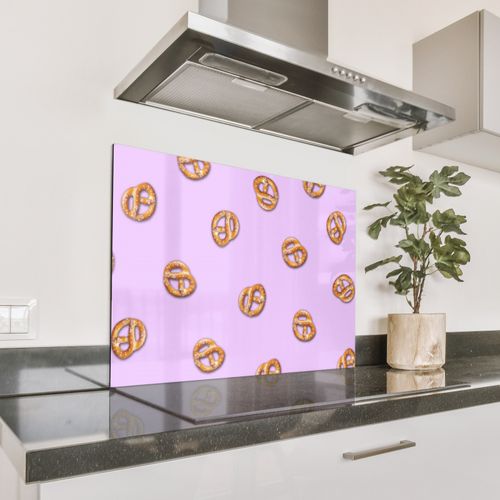 Parafango in alluminio - Pretzel - Cibo - Viola