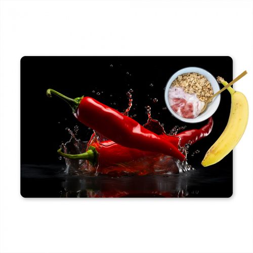 Tovagliette - Pepe - Rosso - Nero - Acqua - Vegetale