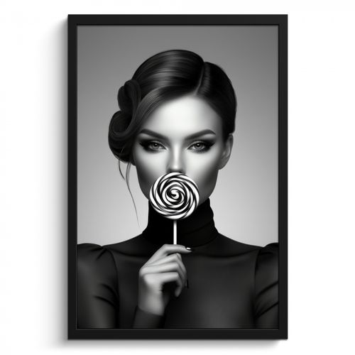 KitchenYeah - Cucina - Cornice per foto - Donna - Lolly - Nero