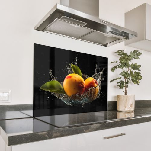 Parafango in alluminio - Mango - Frutta - Acqua - Nero - Foglie