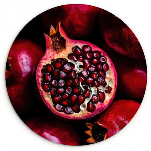 Quadro rotondo - Melograno - Rosso - Frutta
