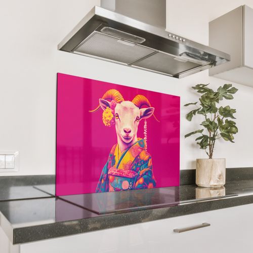 Parafango in alluminio - Capra - Corna - Kimono - Colorato