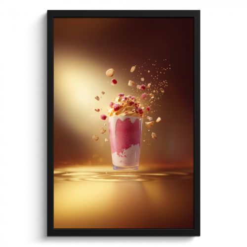 KitchenYeah - Cucina - Cornice per foto - Lampone - Frullato - Bevanda - Rosa