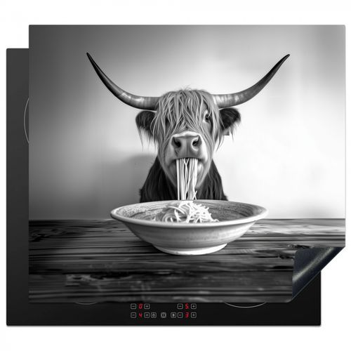 Protezione piano induzione - Highlander scozzese - Spaghetti - Animali - Bianco e nero