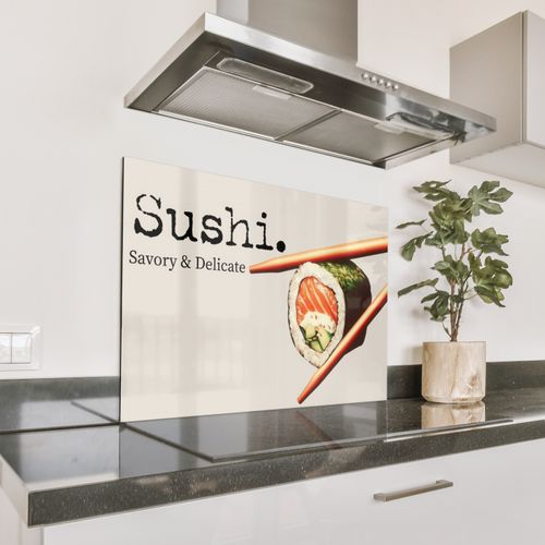 Parafango in alluminio - Sushi - Salmone - Riso - Giapponese