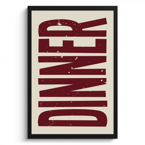 KitchenYeah - Cucina - Cornice per foto - Cibo - Decorazione - Rosso - Vintage