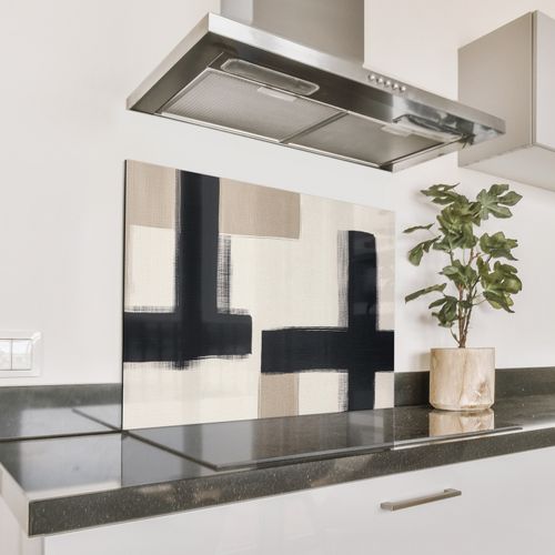 Parafango in alluminio - Nero - Astratto - Giapponese