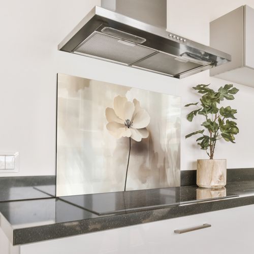 Parafango in alluminio - Fiore - Beige - Vernice - Ombra