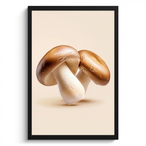 KitchenYeah - Cucina - Cornice per foto - Funghi - Morbido - Beige