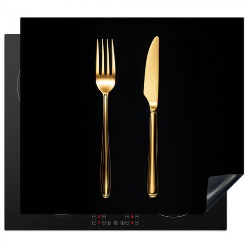 Protezione piano induzione - Posate - Oro - Coltello - Forchetta