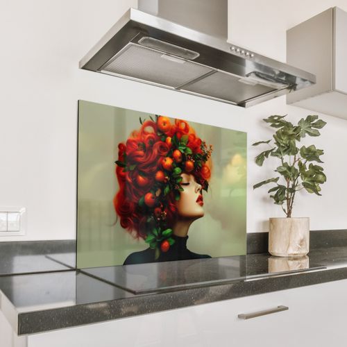 Parafango in alluminio - Donna - Mele - Rosso - Foglie