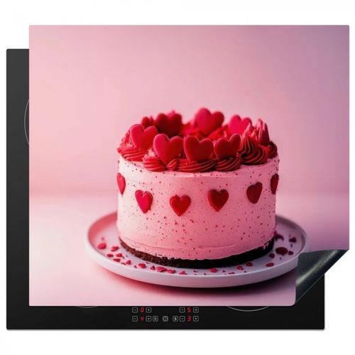 Protezione piano induzione - Torta - Cuore - Rosa