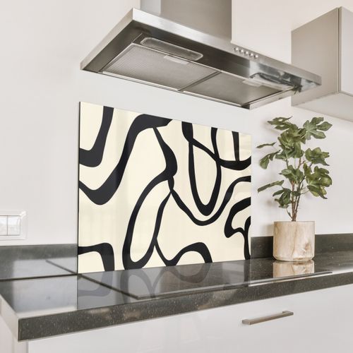 Parafango in alluminio - Astratto - Linee - Moderno - Beige