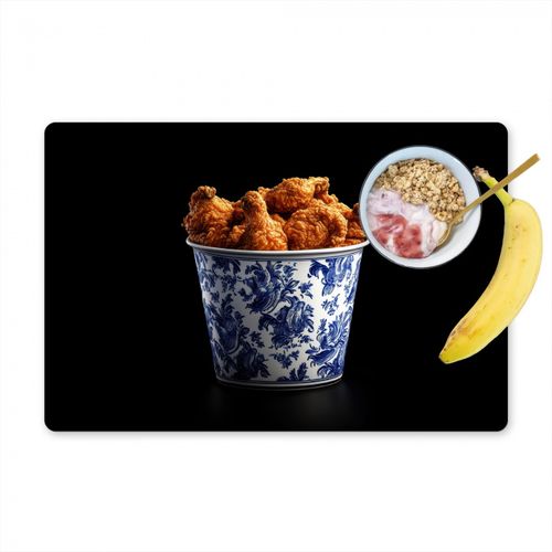 Tovagliette - Pollo - Secchio - Blu Delft - Gustoso