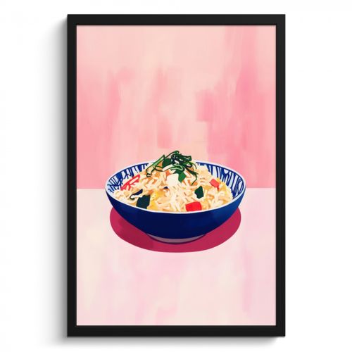 KitchenYeah - Cucina - Cornice per foto - Riso - Illustrazione - Ciotola - Verdura