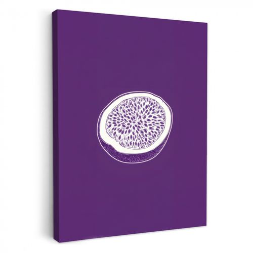 Dipinti su tela - Frutto della passione - Semi - Viola - Minimalista