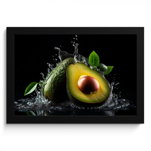 KitchenYeah - Cucina - Cornice per foto - Avocado - Verdura - Foglia - Acqua - Nero - Verde