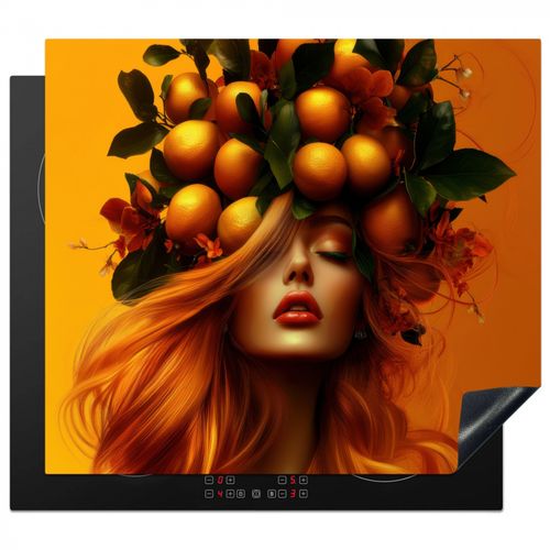 Protezione piano induzione - Donna - Limoni - Fiore - Giallo