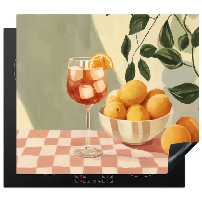 Protezione piano induzione - Limoni - Vetro - Tovaglia - Bloccati