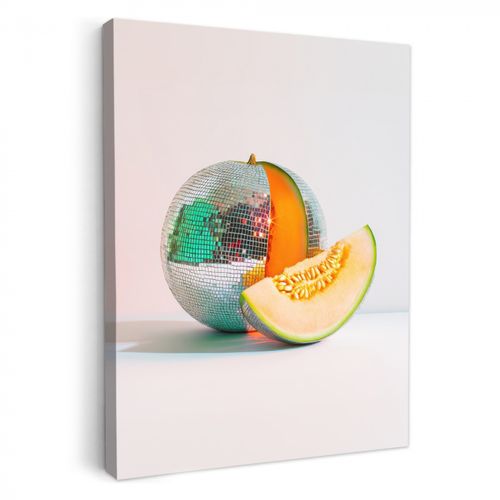 Dipinti su tela - Disco - Discoball - Melone - Pastello