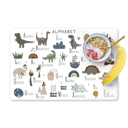 Tovagliette - Cameretta - Lettere - Dinosauro - Ragazzi - Ragazze - Bambini
