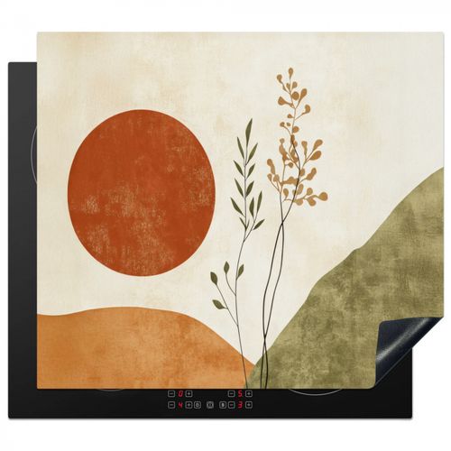 Protezione piano induzione - Sole - Astratto - Rami - Arancione