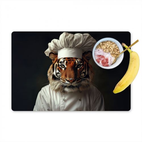 Tovagliette - Tiger - Abbigliamento da cuoco - Marrone