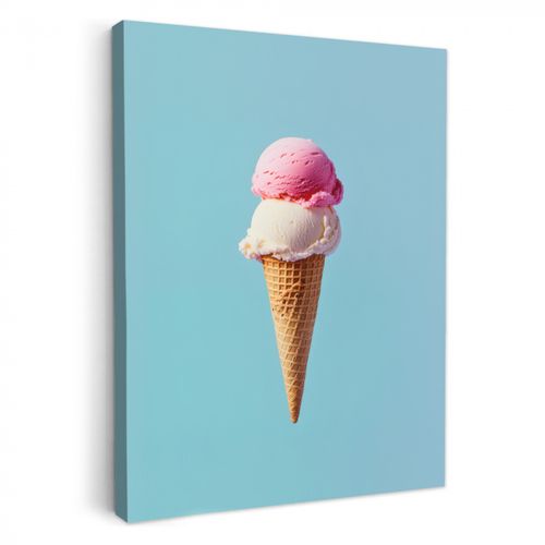 Dipinti su tela - Gelato Scoop - cono - Blu
