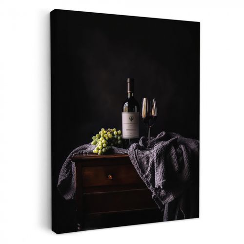 Dipinti su tela - Uva - Vino - Rosso - Tavola