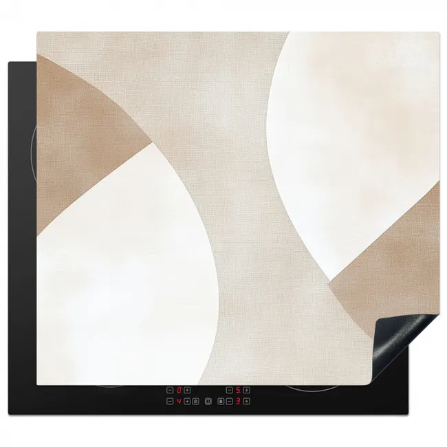 Protezione piano induzione - Marrone - Giapponese - Astratto