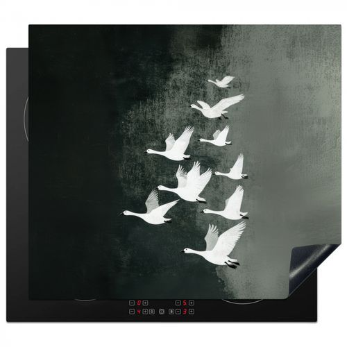 Protezione piano induzione - Uccello - Japandi - Verde