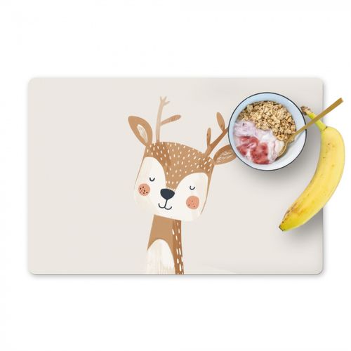 Tovagliette - Cervi - Animali della foresta - Beige