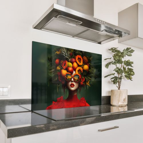 Parafango in alluminio - Donna - Frutta - Papaya - Ananas