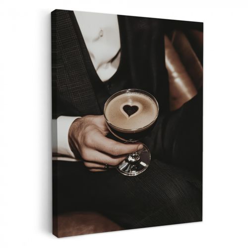 Dipinti su tela - Cuore - Cocktail - Espresso Martini - Mano