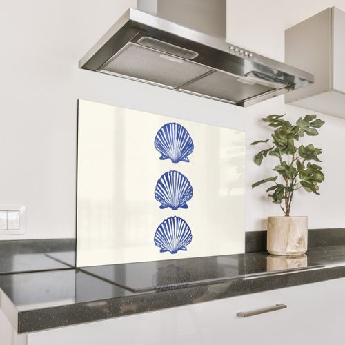 Parafango in alluminio - Conchiglie - Blu - Modello