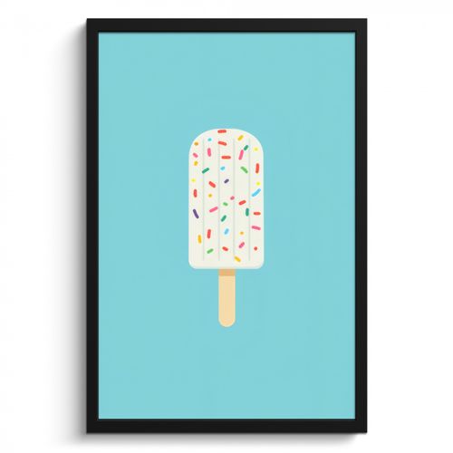 KitchenYeah - Cucina - Cornice per foto - Gelato - Bastoncino - Spolverini - Azzurro